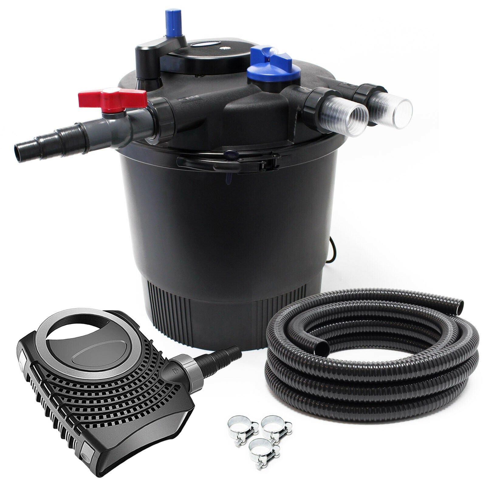 Kit set bassin 40000 litres 36 watts UVC pompe 6000 l/h tuyau 5 m kit de  filtration 16_0001933