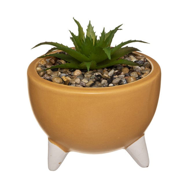 Petite Plante artificielle Pot sur pied en céramique D 8 cm | Leroy Merlin
