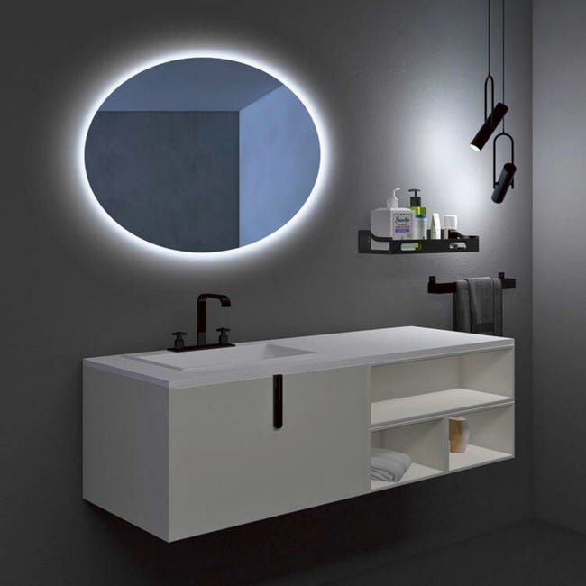 Specchio da bagno ovale retroilluminato Oval 100 Ø - LEDIMEX
