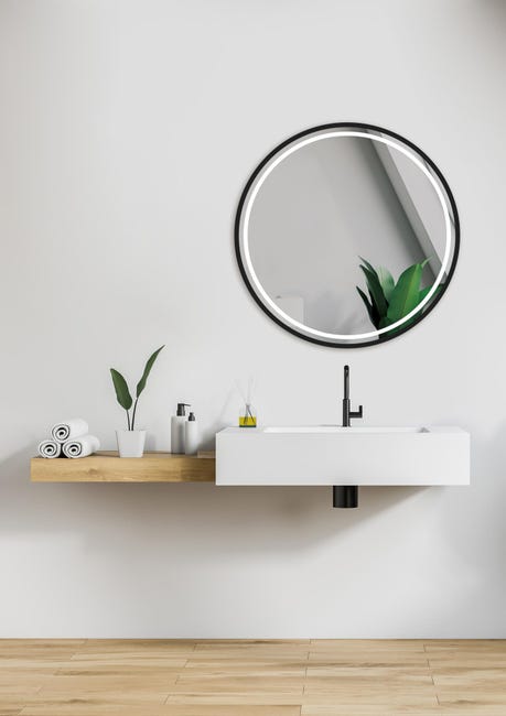 Specchio da bagno con illuminazione - Rotondo 60 cm - Specchio da Specchio da bagno con illuminazione - Rotondo 60 cm - Specchio da