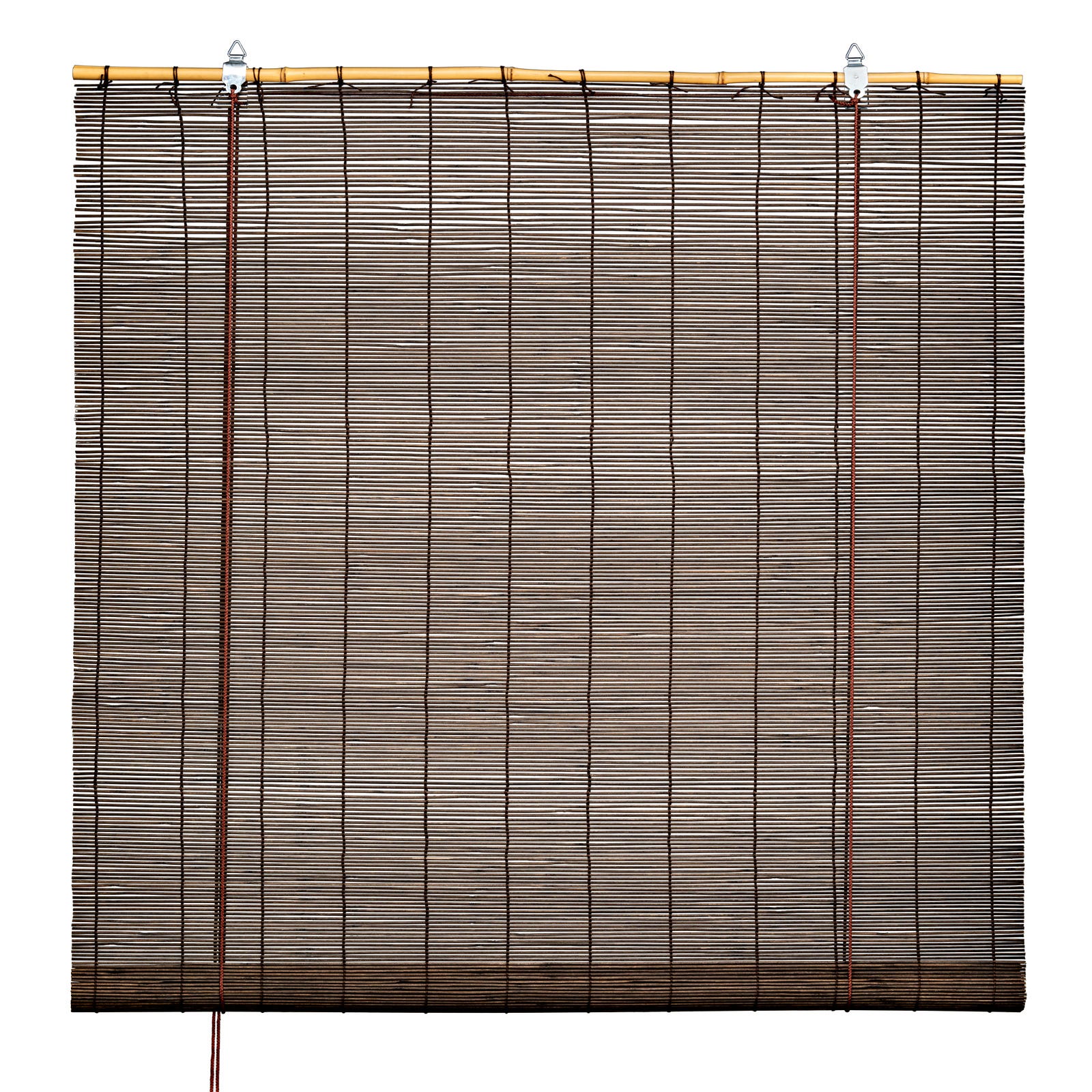 Estor enrollable translúcido Bambú Nogal marrón de 100x250cm
