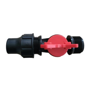 Topways Vanne d'arrêt rapide en ligne pour raccord de tuyau d'arrosage,  double connecteur mâle d'extension de valve avec extrémité de tuyau assortie  : : Jardin