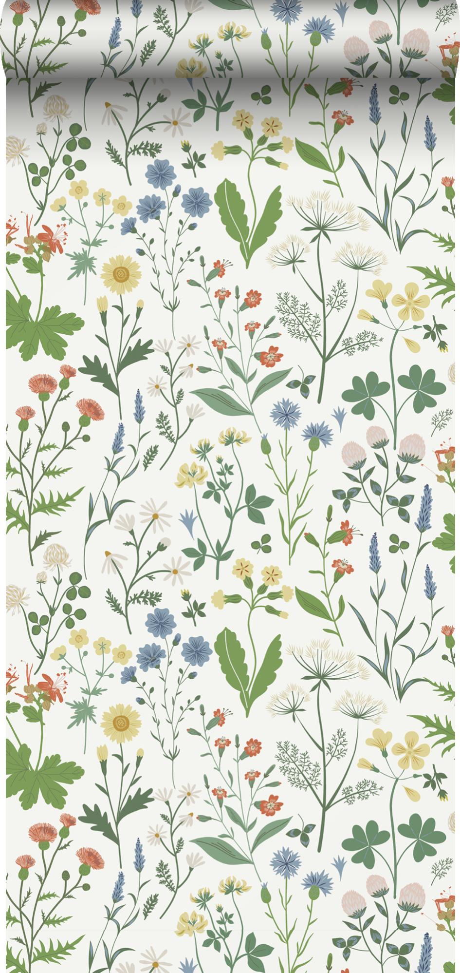 LaVenty Set Di Piatti E Tovaglioli Floreali Con Fiori Selvatici – 52 Pezzi Per Decorazioni Feste, Perfetto Per Baby Shower, Compleanni, Matrimoni E Addii Al Nubilato - 3