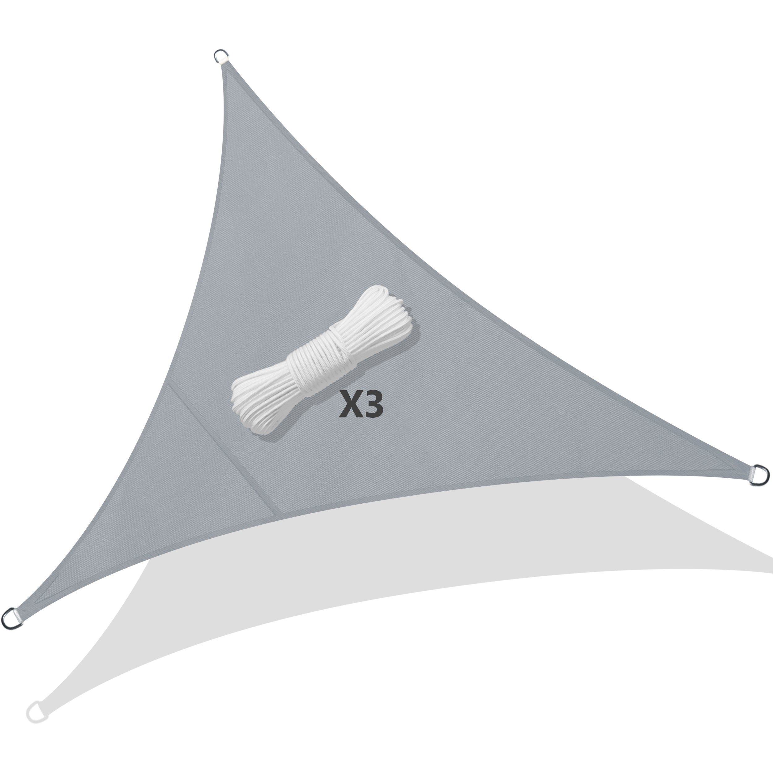 Toldo Vela Sombra Triangular 3x3x3 Mts Lonas Tela Sombrilla –