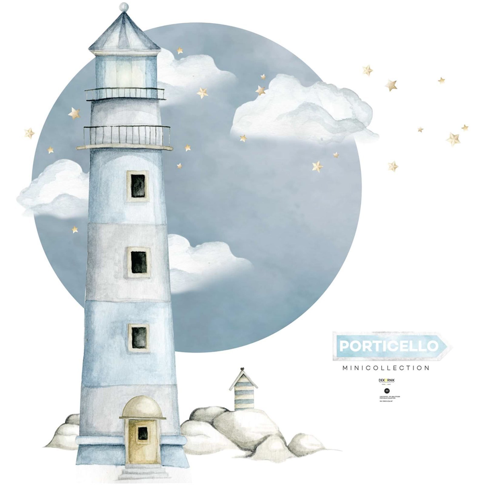 Sticker mural Phare 77 x 100 cm Leroy Merlin