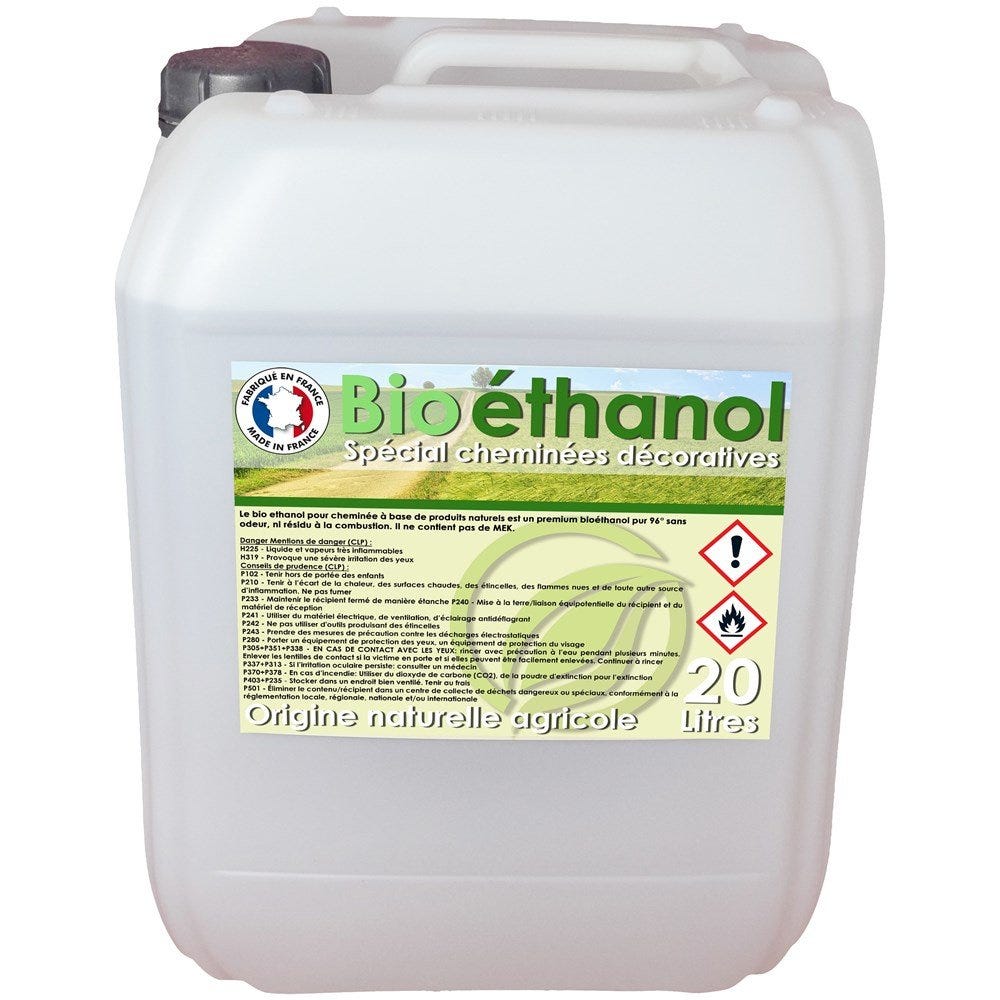 Bio éthanol pour cheminée - 40 Litres / Marque : Mondial