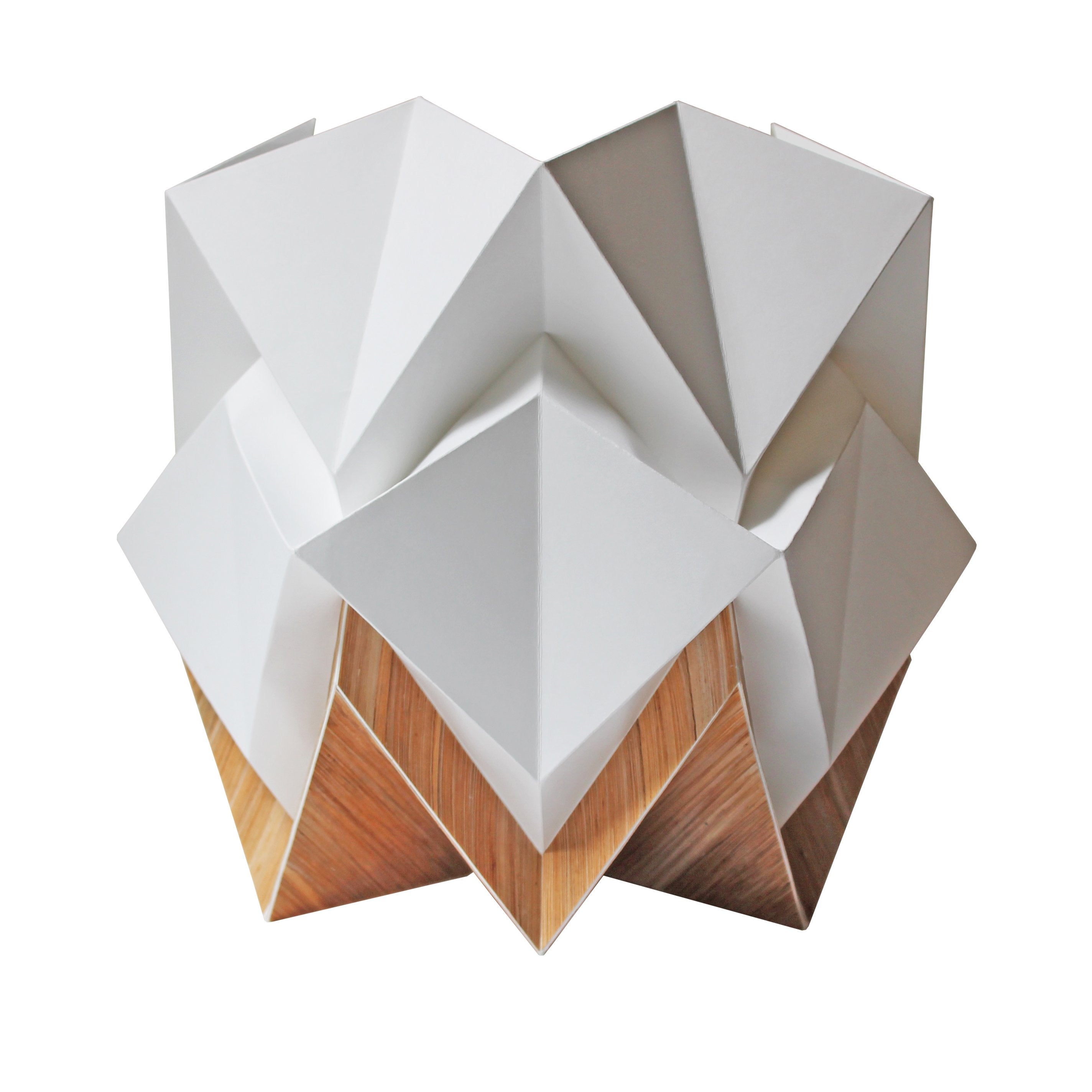 Lampe de table original origami en papier 