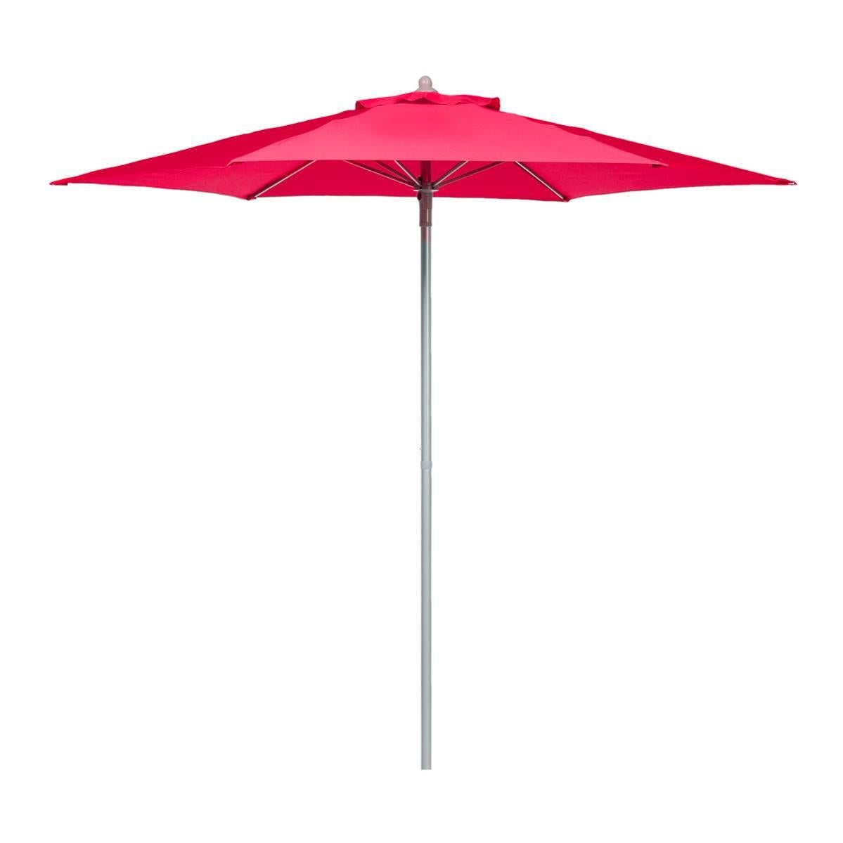 Sombrilla Recta Cuadrada SOYA Rojo Burdeos Hespéride 2,5 X 2,5 M