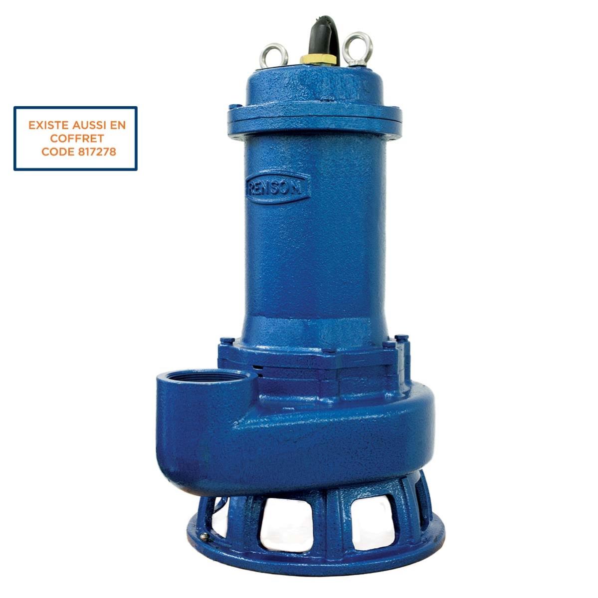 POMPE DE RELEVAGE TRI FONTE ROUE MONOCANALE 2,2KW DN65 RENSON | Leroy ...