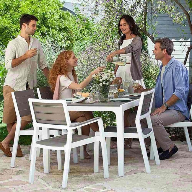 Poltrone Tavolo E Sedie Da Esterno Rattan Set Giardino Esterno