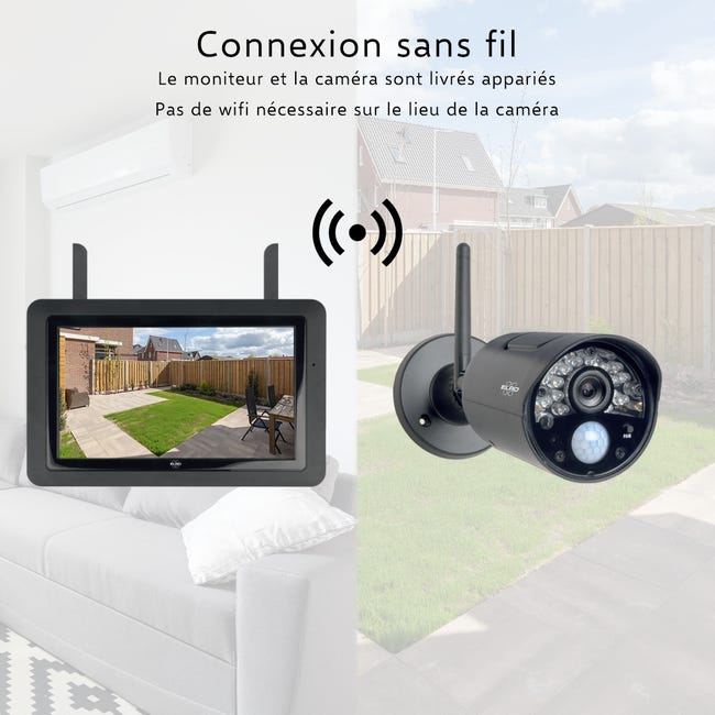 Kit vidéo surveillance 4 caméras sans fil WIFI pour magasin