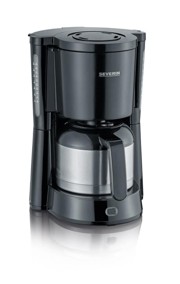 SEVERIN 4835 Cafetera de goteo, termo 1000 W Acero inoxidable cepillado - negro | Leroy Merlin
