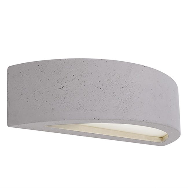 Applique LED Da Parete Per Esterni, Cubo 10x10cm, 12W 1000Lm 3000K, Luce Up&Down Regolabile, IP65 Grigio