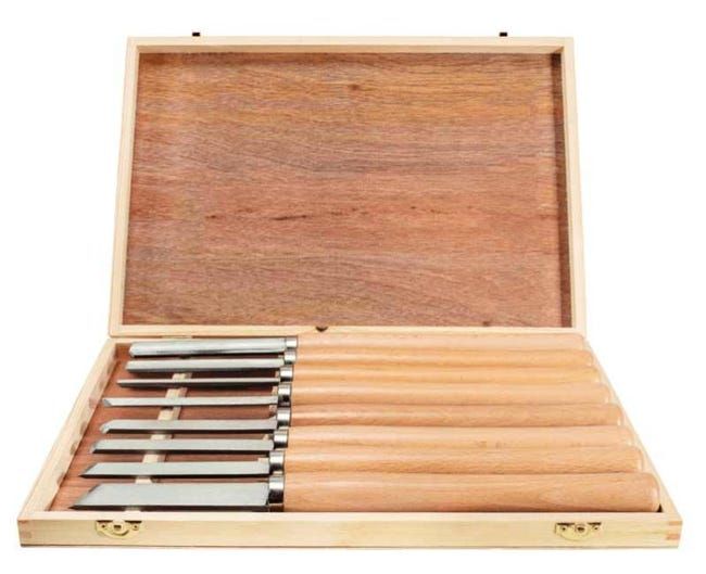 Coffret de gouges de tournage 8 pièces - Scheppach | Leroy Merlin