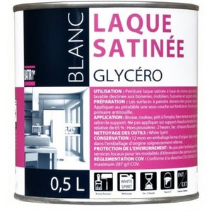 Peinture glycero Blanc satin 2,5 l - ADDICT, 1431690
