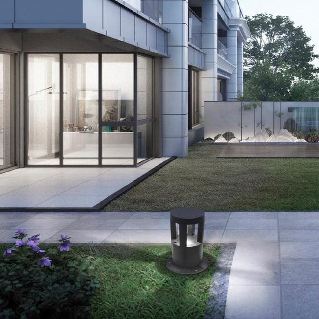 Mocome Casetta Per Uccelli In Metallo Con Palo – Stile Olandese Rustico – Colore Mandarino Invecchiato – H 147 Cm – Per Giardino E Cortile