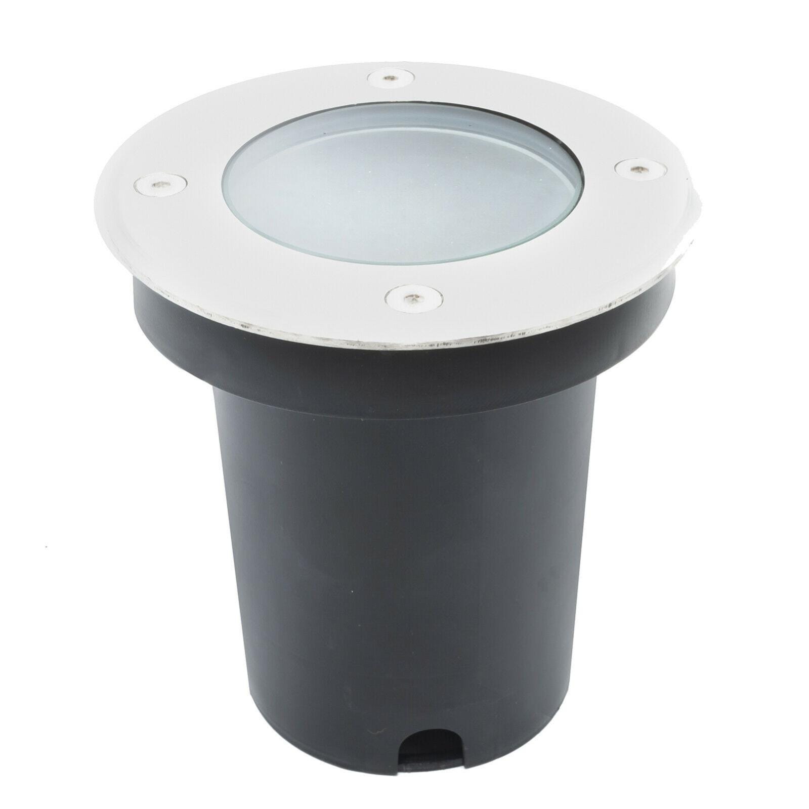 Faretto LED Calpestabile Rotondo 12V/24V 1W IP68 - Segnapassi Da Incasso Per Giardino, Viale, Bordo Piscina, Luce Calda/Fredda/Blu