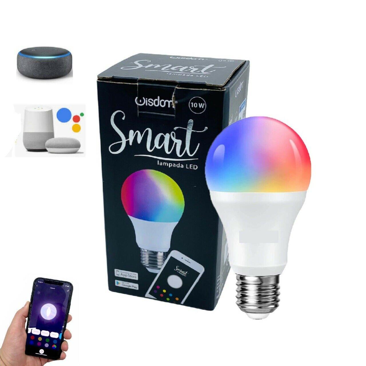 Acorn Smart Lampadina LED WiFi E27 10W, Colori RGB E Bianco Tuneabile, Funziona Con Alexa E Google Home