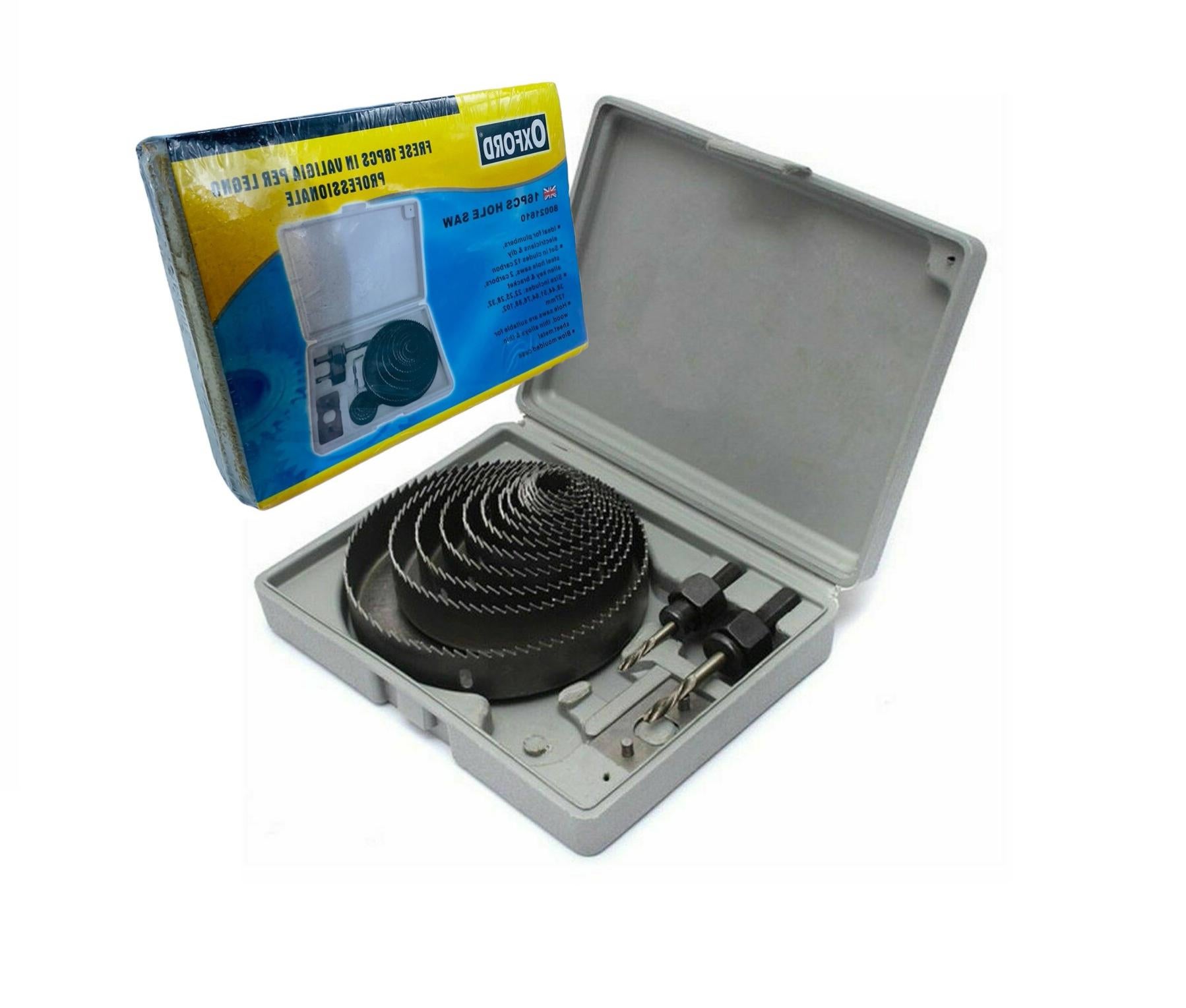 Set Frese A Tazza 10 Pezzi - Da 19mm A 64mm Per Legno, Plastica E Metall | Ideale Per Trapano E Lavori Fai Da Te