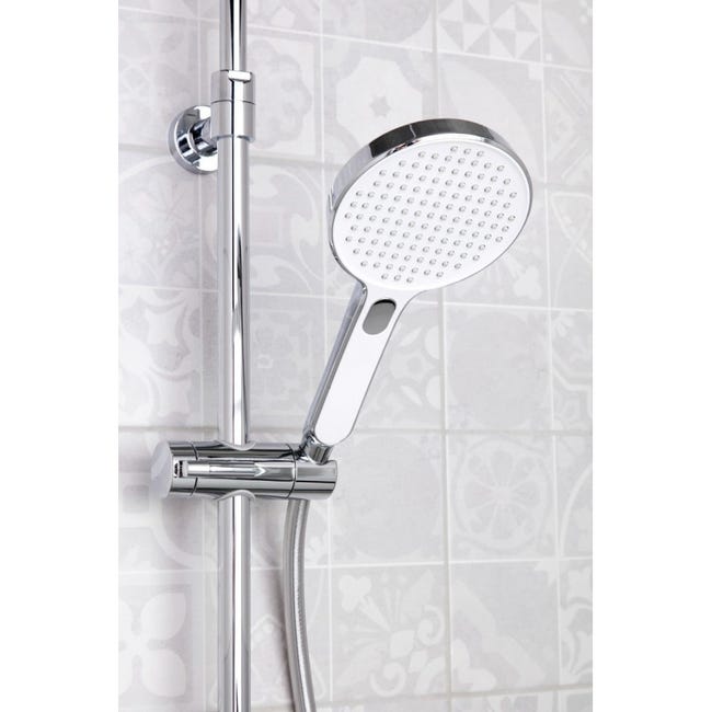  Grifo de ducha de plata baño ducha Teléfono Ducha monomando  cromo estilo moderno ducha conjunto lavabo grifo : Herramientas y Mejoras  del Hogar