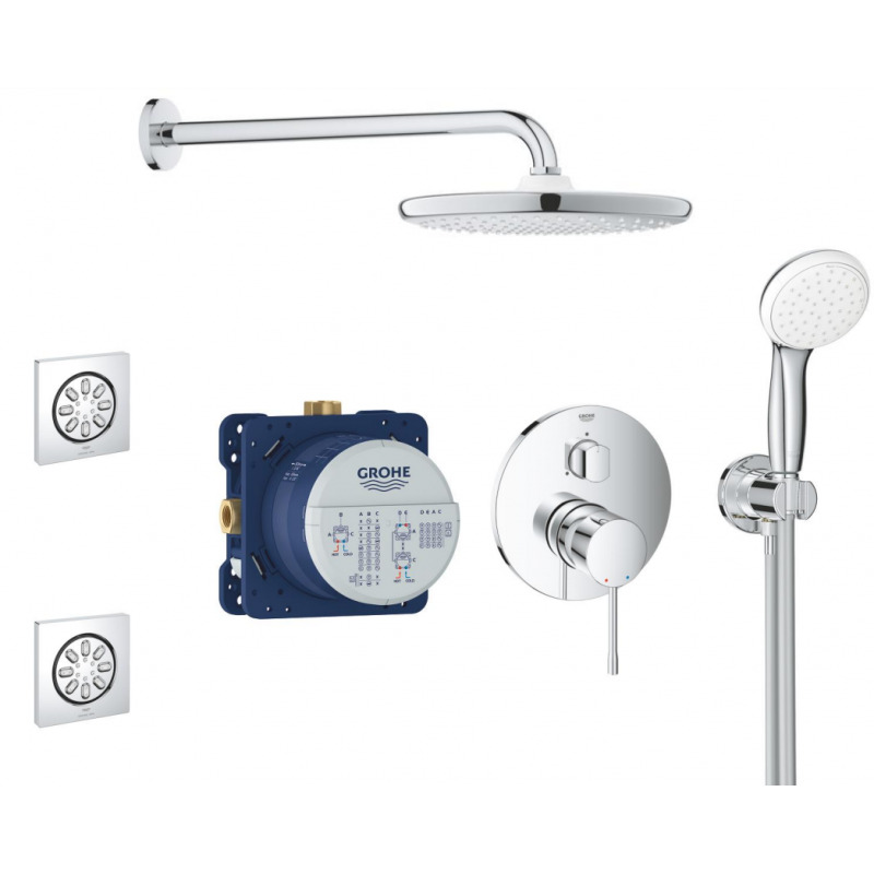 Grohe Essence Set de douche encastré avec douche de tête XXL 250