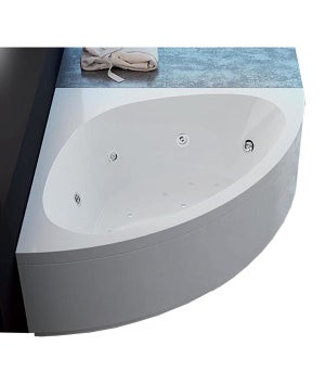 CAMELIA Vasca da bagno angolare in acrilico con idromassaggio By Relax  Design