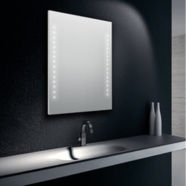 Specchio da bagno reversibile led 80x60 cm
