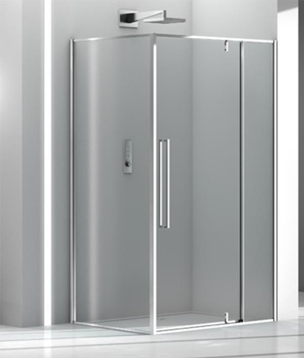 Zen Megius Box doccia angolare 80x120 cm apertura battente trasparente serie zen ...