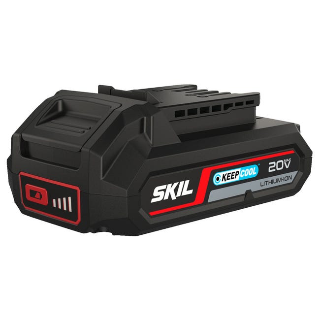 SKIL Red Perceuse-visseuse à percussion sans fil 3070 CA Brushless (20 V,  sans batterie, vitesse de ralenti: 0 tr/min - 1800 tr/min)