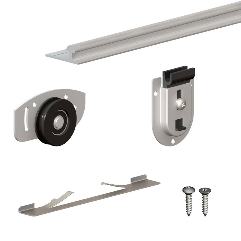 Bricolage Portes Construction OTTYMO Rail de Porte Coulissante Anticorrosion Roulette Porte