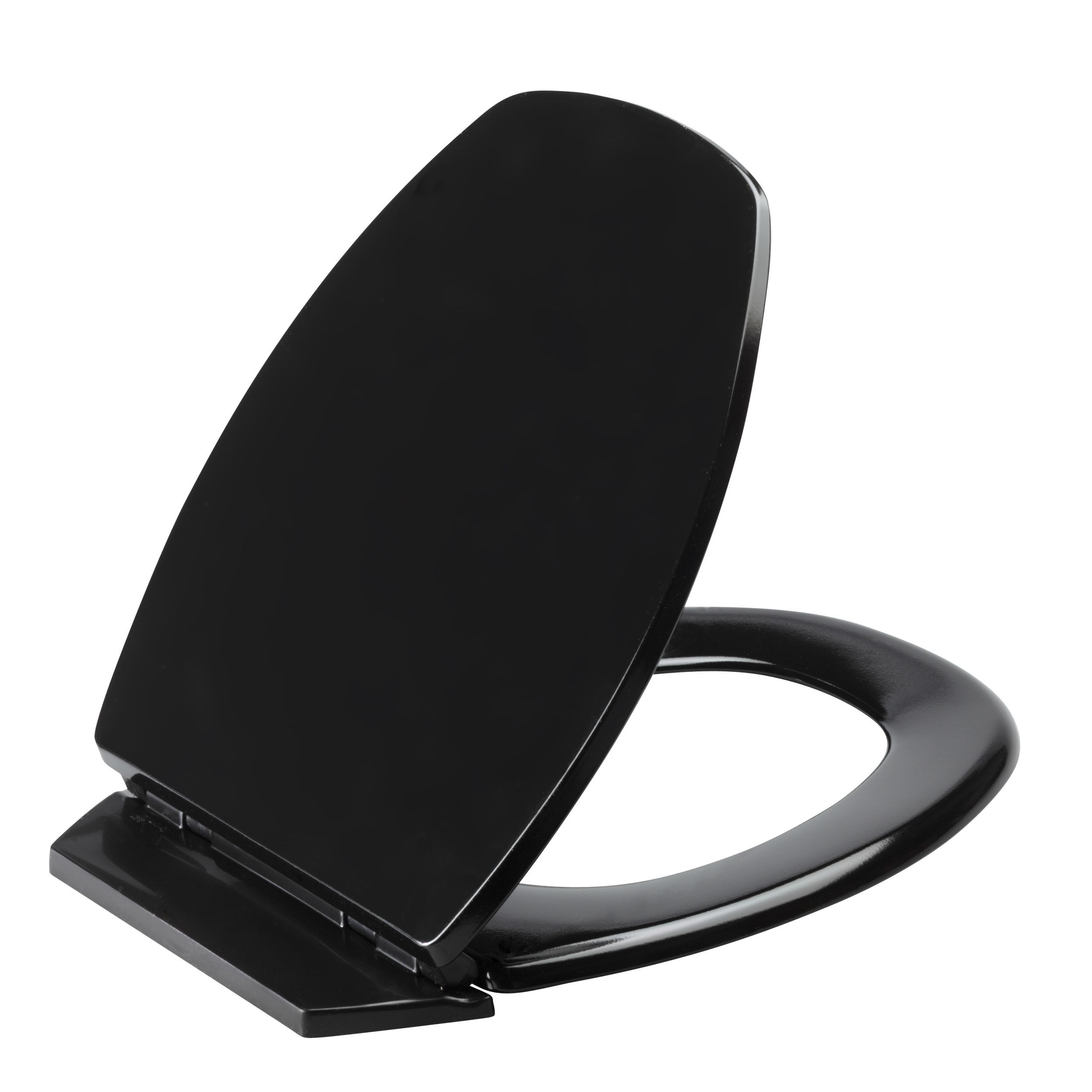 Abattant WC en bois compress BACCARA 2 noir Leroy Merlin