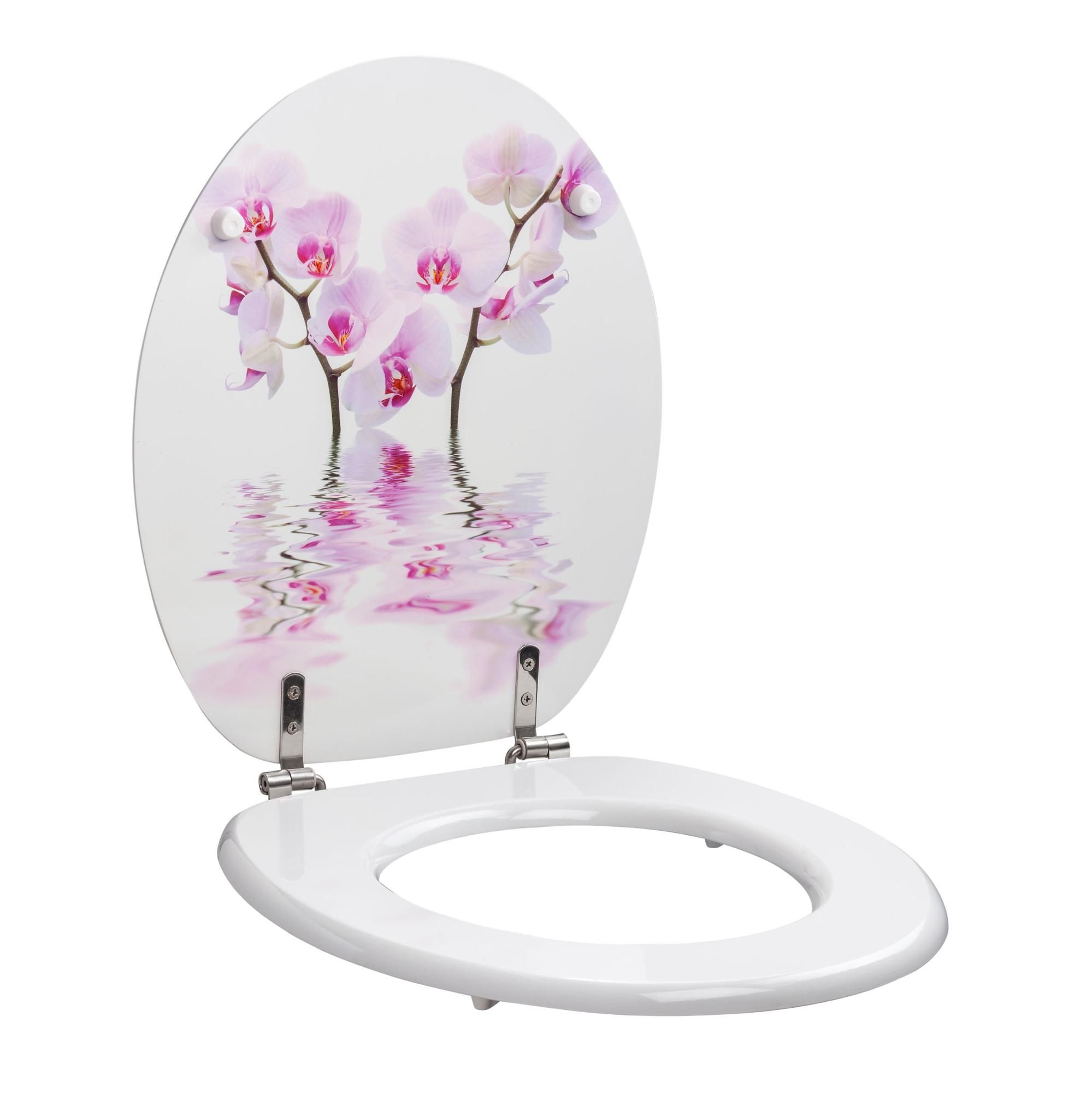 Abattant WC en MDF d cor ORCHIDEE Leroy Merlin