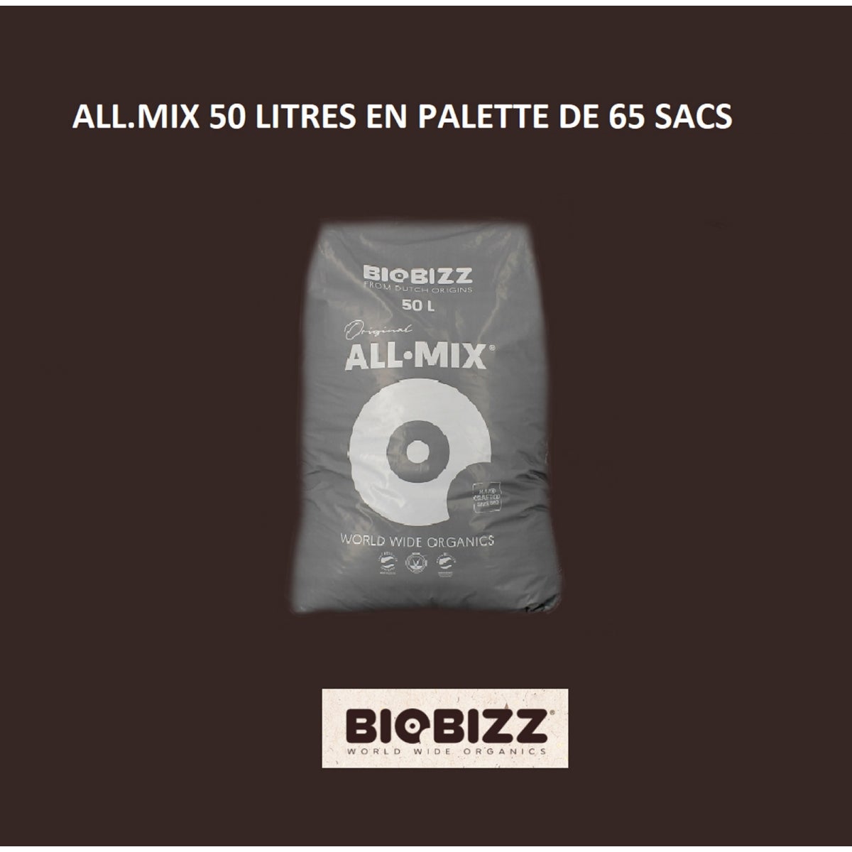 Biobizz 2 x 50 L Lumière-mix Organique Pflanzerde Avec Perlite Cultiver Terreau