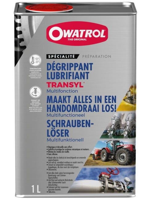 Transyl Dégrippant et lubrifiant multifonction Owatrol TRANSYL® 1 litre | Leroy ...