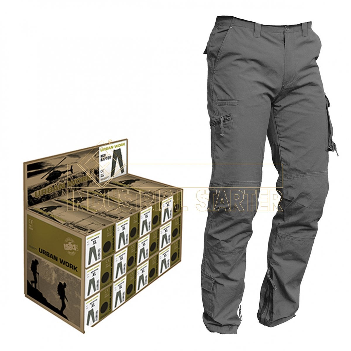 Pantalone da lavoro U-POWER FU267DG verde tg. XL