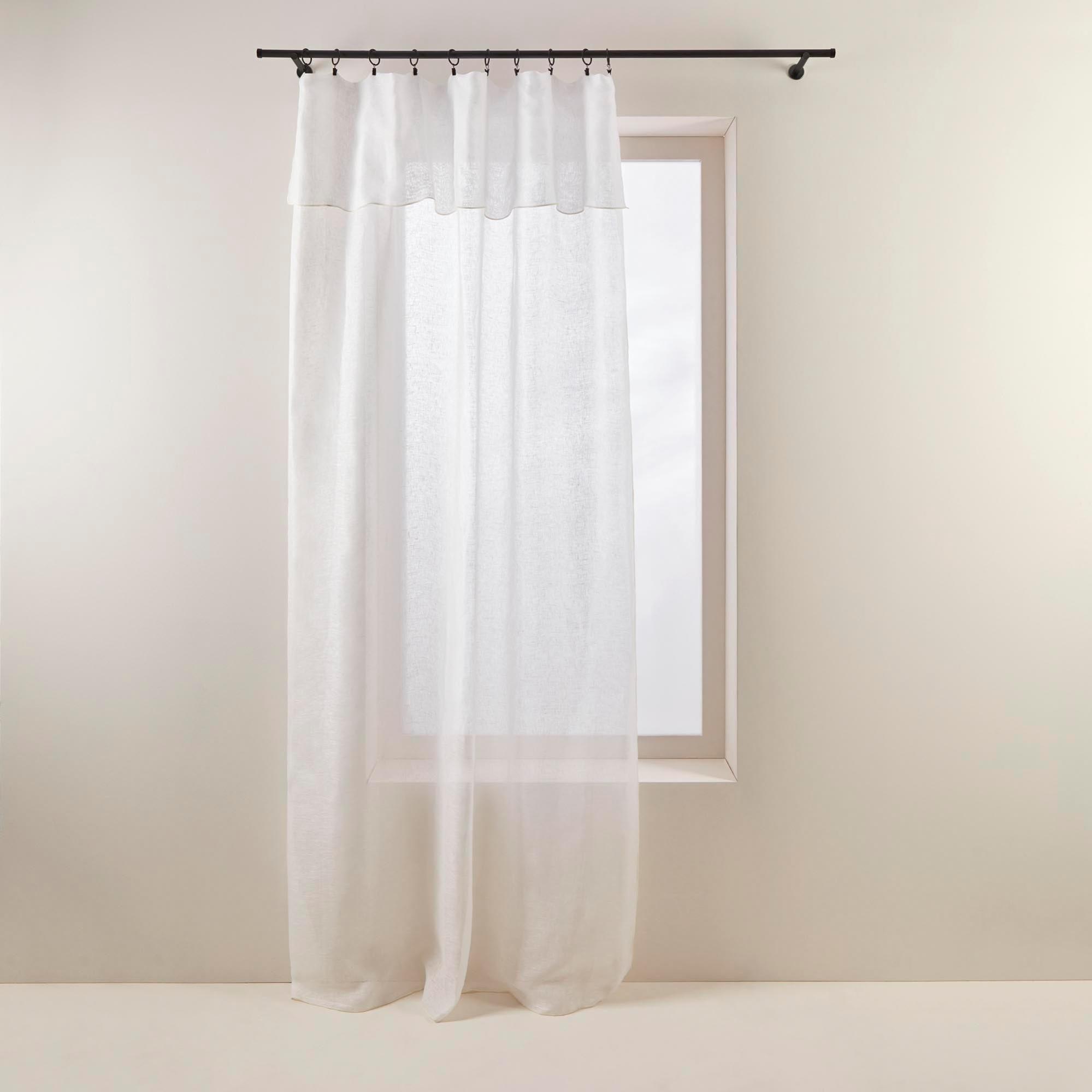 Eclipse Livia Sheer Rod Pocket 59 x 95 Curtain Panel in Ivory