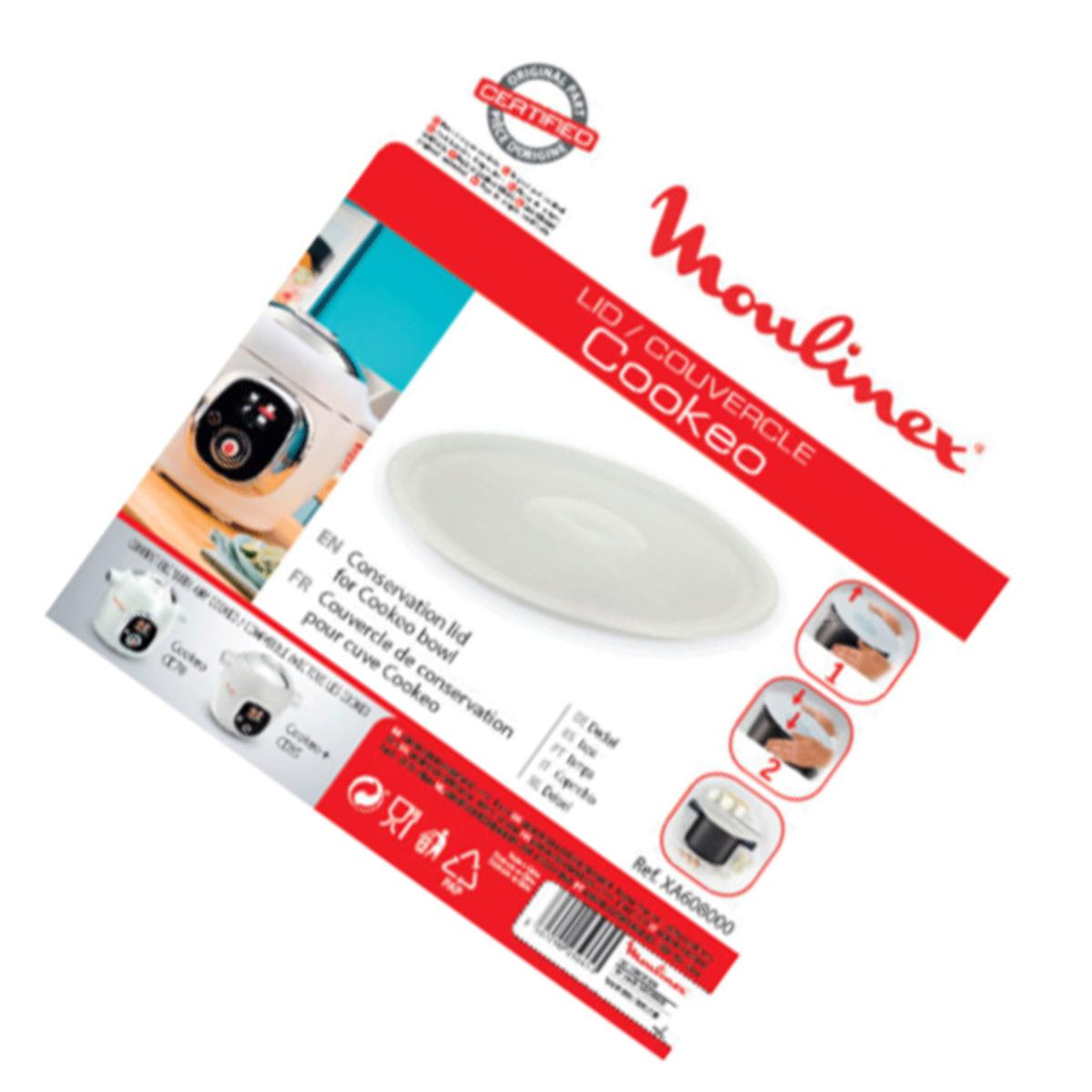 Couvercle De Cuve Pour Multicuiseur Moulinex/Tefal - Code Original XA608000 - Étanche, Facile à Nettoyer - Garantie 10 Ans
