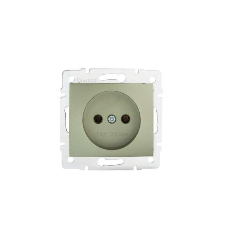 Prise sans Terre Encastrable DOMO Champagne Leroy Merlin