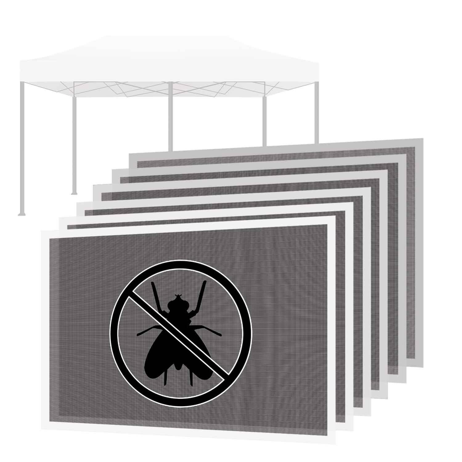 Zanzariera Per Gazebo 3x3 Metri - Con Cerniera E Strappi Per Esterni E Giardino - Foto 8