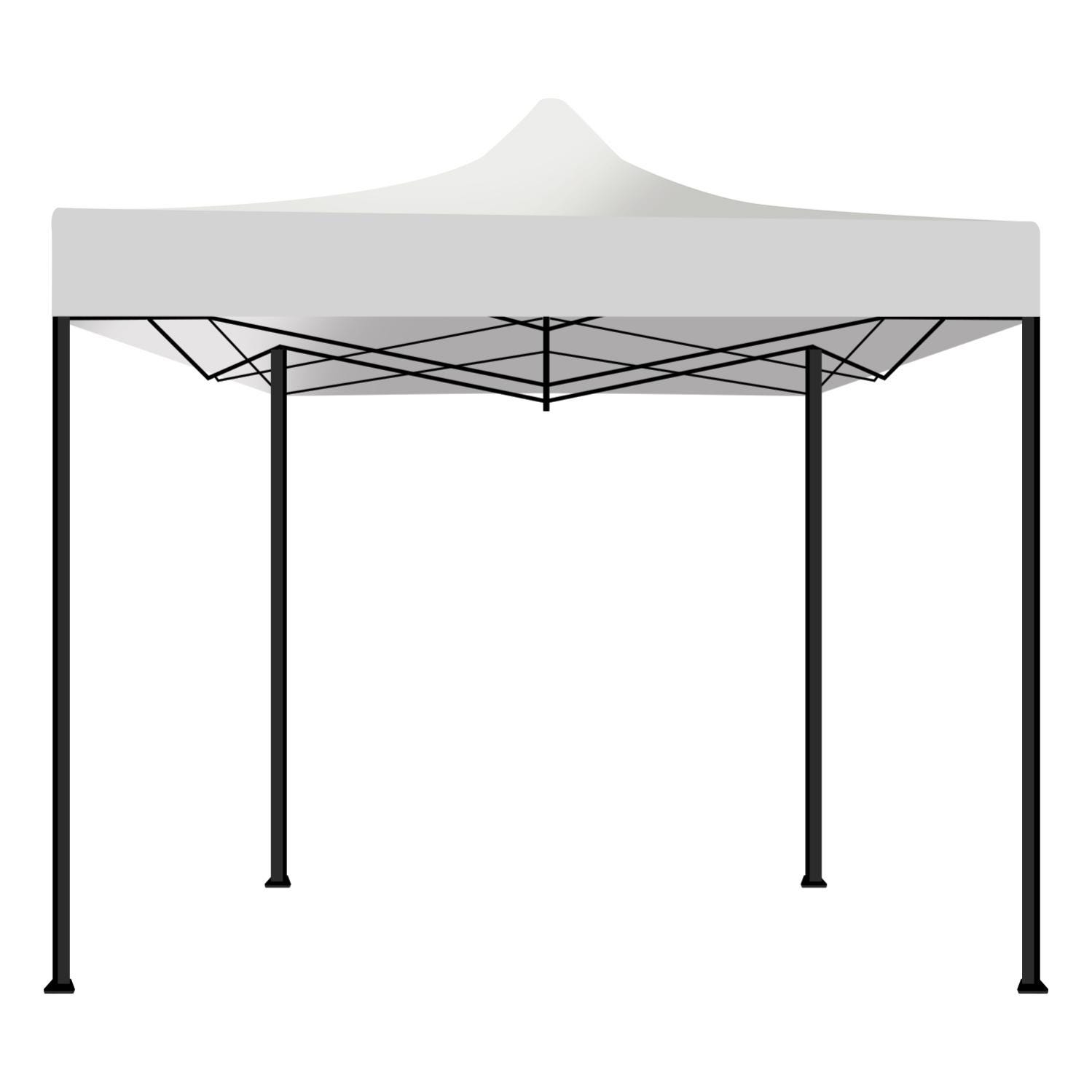 Tenda / Gazebo Per Giardino 3x4,5 Mt Impermeabile Tendone Pieghevole Per Fiere E Mercati Colore Bianco 82956688 - Foto 5