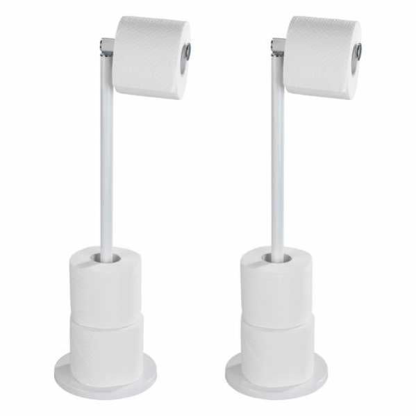 Dérouleur Papier WC Allstar Avec Tablette - Blanc, Acier, 18x9.5x7.5cm, Support Smartphone