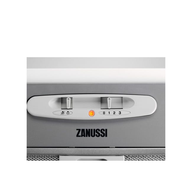 Campana Zanussi ZFG215S Inox, Grupo Filtrante, 60cm, 3 velocidades