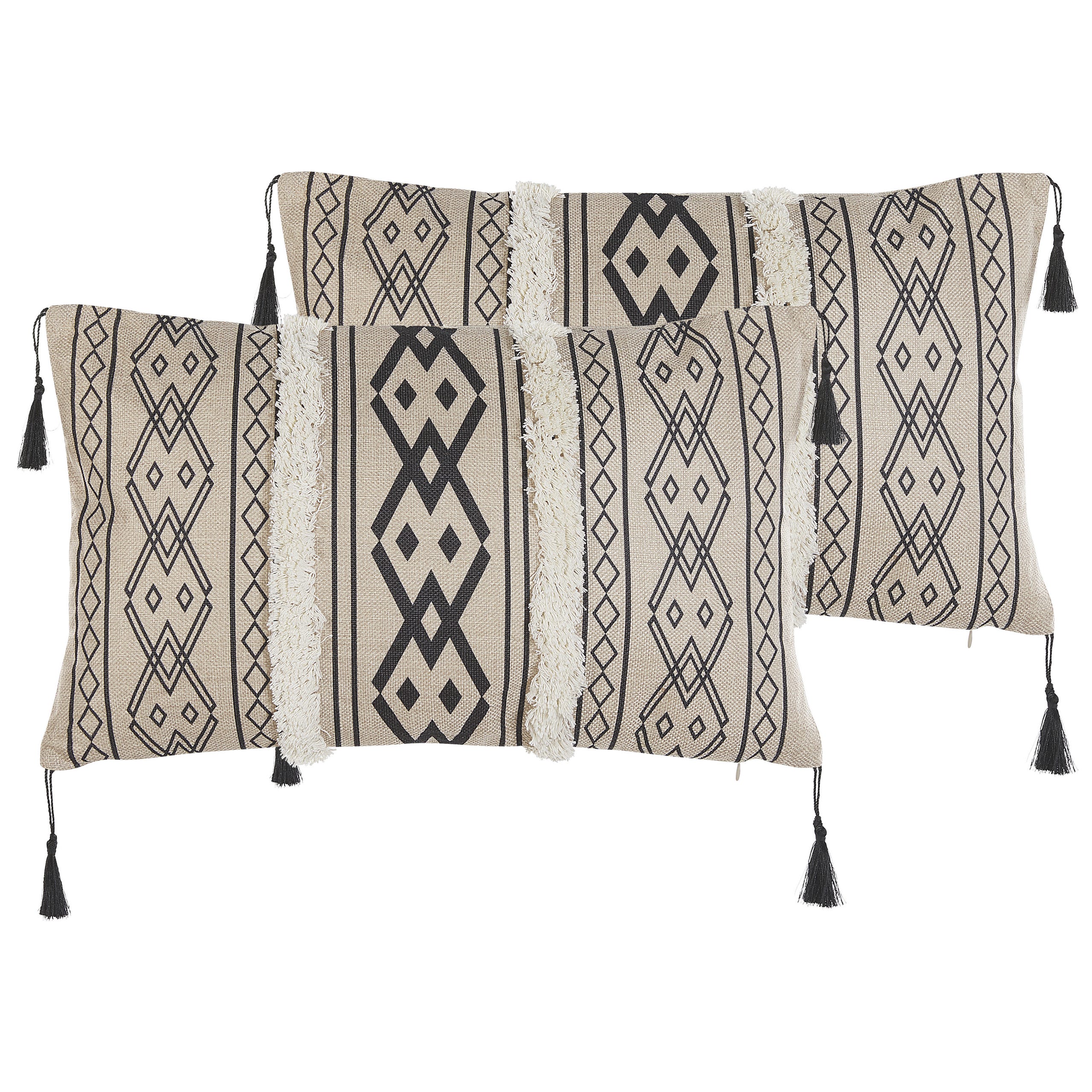 Set di 2 cuscini decorativi con motivo geometrico 30x50cm multicolore  Tiarella