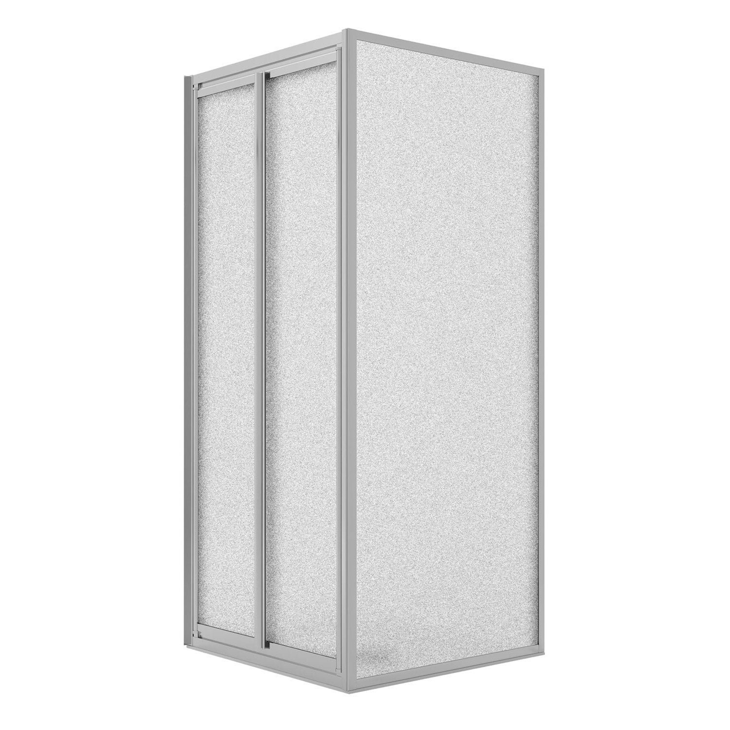 Box Doccia Angolare 70x70CM H185 Cristallo Stampato C Fisso Saloon 2