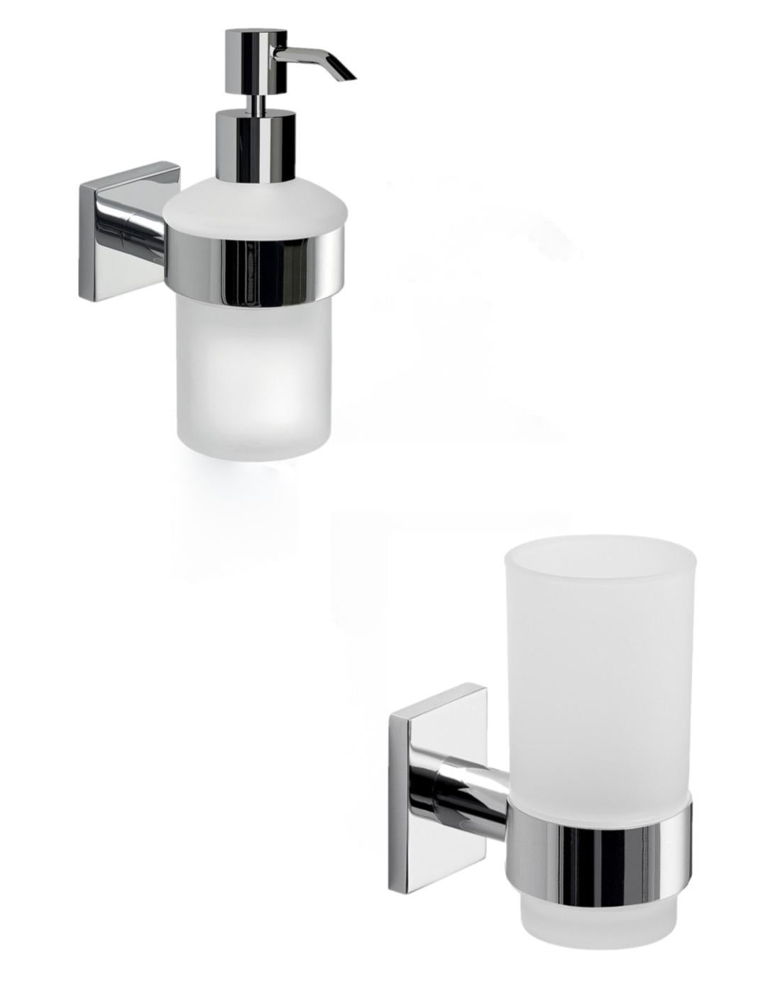 Portaspazzolini Ceramica Gedy - Bianco 11.8x7.2cm | Per Bagno Con Garanzia 2 Anni - Foto 3