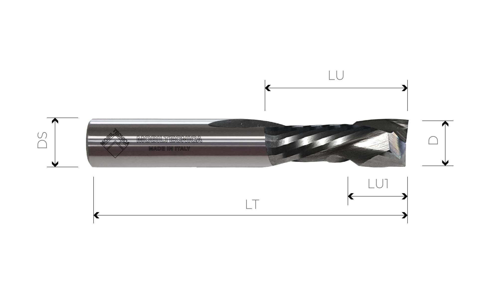 2 Frese A Compressione SpeTool Da 4mm Per Legno - Carburo Per CNC E Fresatrici, Taglio 25mm - Foto 9