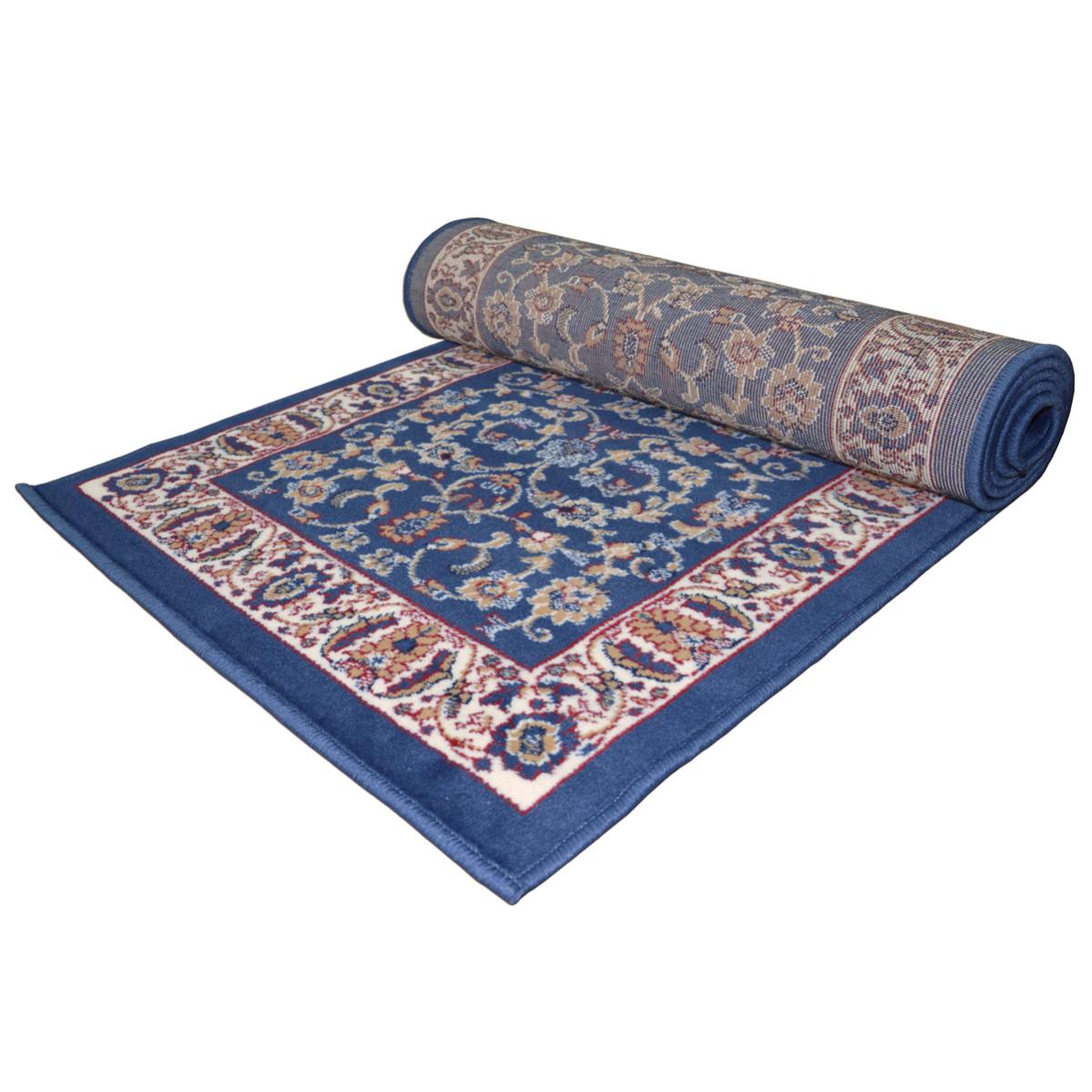 Tappeto Salotto Motivo Persiano Royal Shiraz 9702 – Blu, 100x200 Cm, Morbido E Antiscivolo