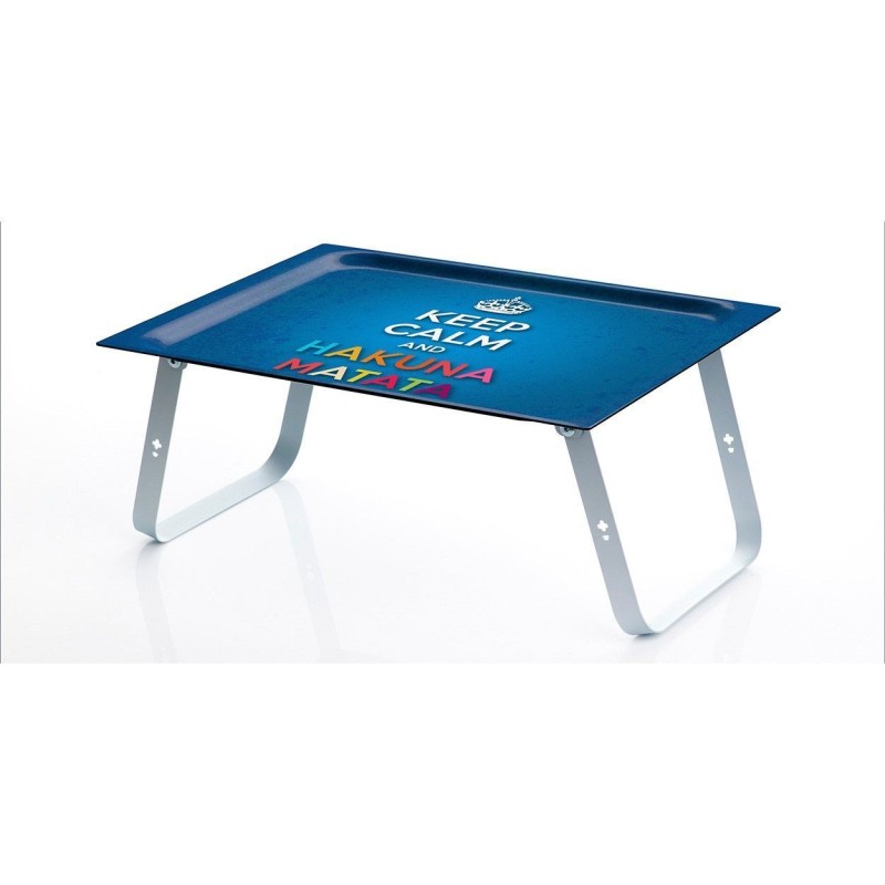 Scrivania Pieghevole Da Letto Per Laptop Con Porta USB, Cassetto Laterale E Portabicchiere, In Legno, Per Mangiare, Leggere E Studiare