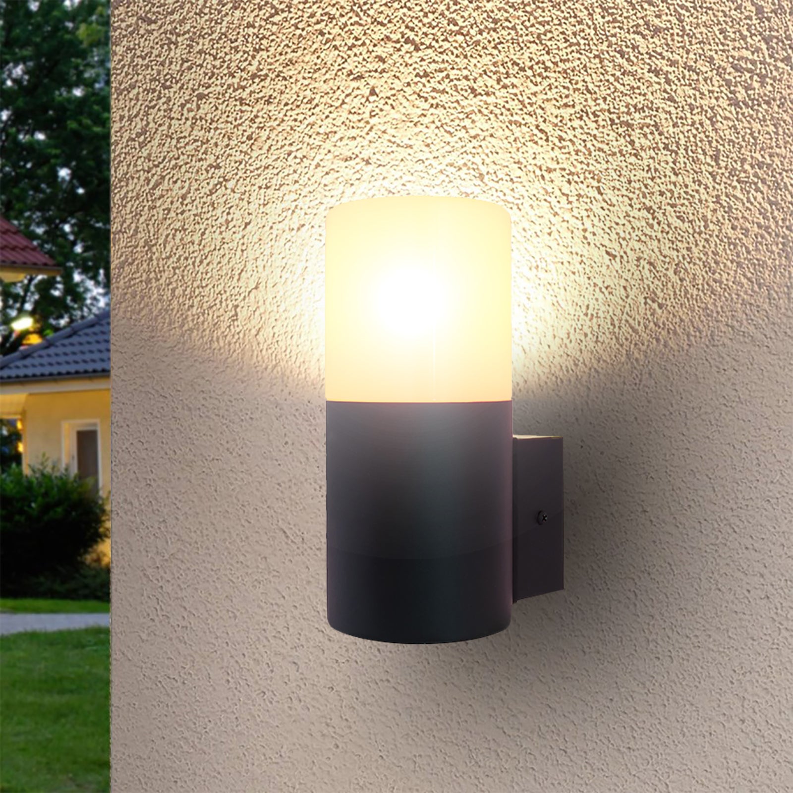 KYOTO Applique LED impermeabile E27 lampada intercambiabile luce parete muro  esterni giardino ingresso porticati 230V