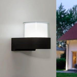 LAMPADA APPLIQUE AD ENERGIA SOLARE DA PARETE LED 15CM GIARDINO ESTERNI